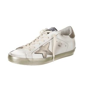 Gold and white size 6 GGDB sneakers